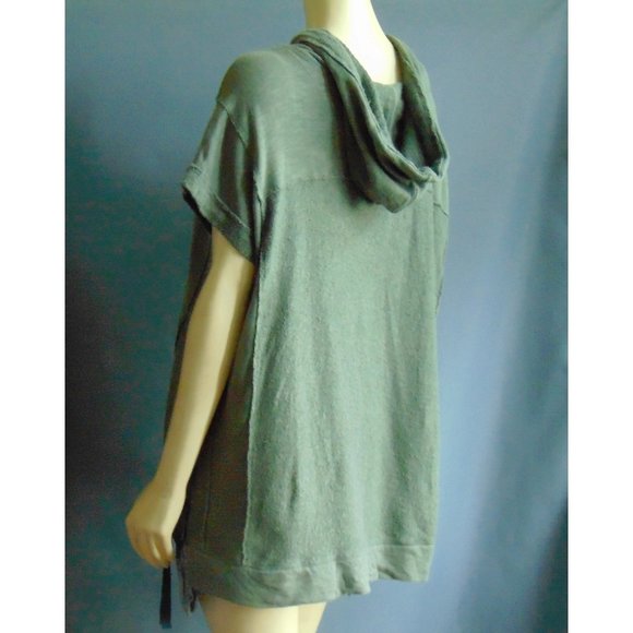 Saturday Sunday Olive Oversized Hoodie Top XS - Picture 5 of 7